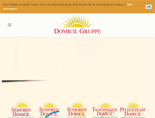 Tablet Screenshot of domicil-gruppe.de